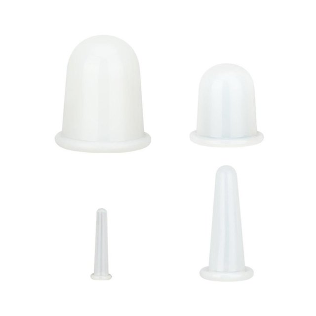 Juego de copas de masaje corporal de silicona, especial para todo el cuerpo, cara, espalda y piernas, anticelulitis, ventosas de silicona al vacío, ventosas faciales, copas de masaje para celulit