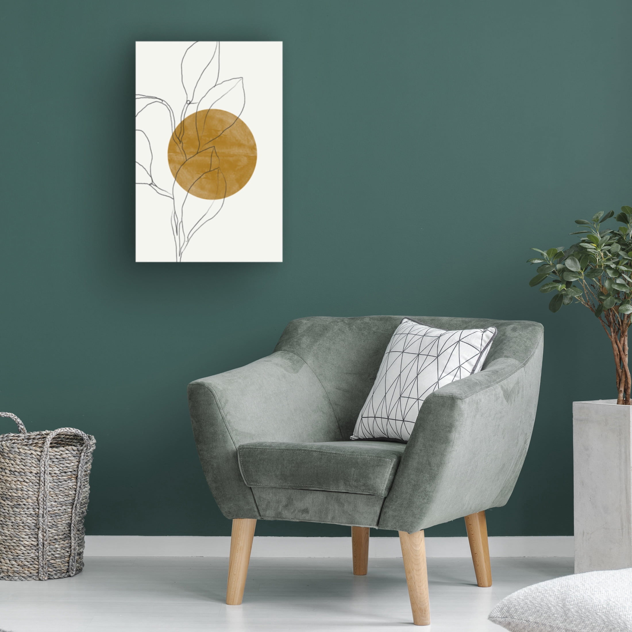 Trademark Fine Art THE MIUUS STUDIO Plant and Sun Canvas Wall Art