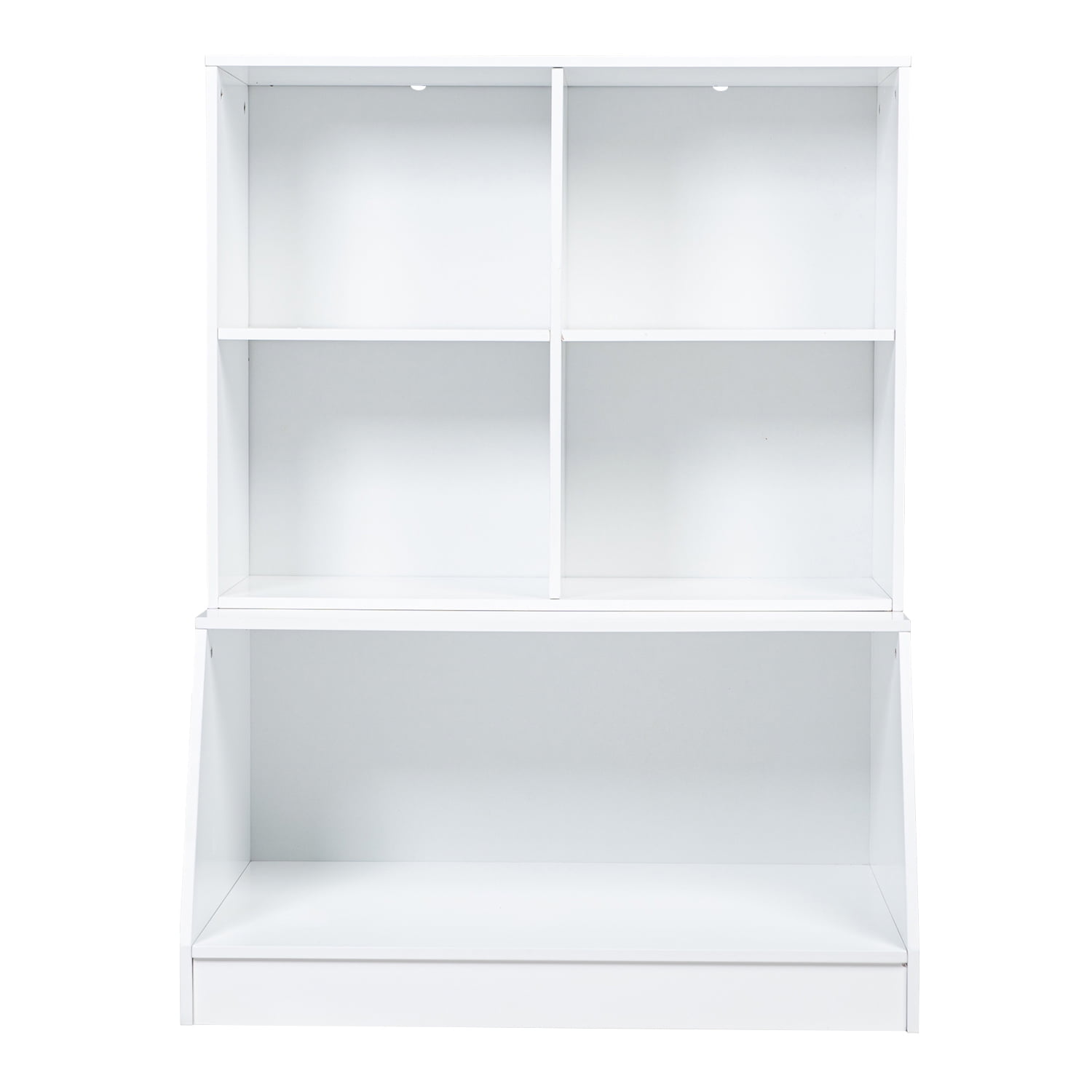 Kepooman Bookshelf for Kids, Childrengame Room Locker/display Collection Cabinet for Toys Books, White Kepooman Bookshelf for Kids, Childrengame Room Locker/display Collection Cabinet for Toys Books, White