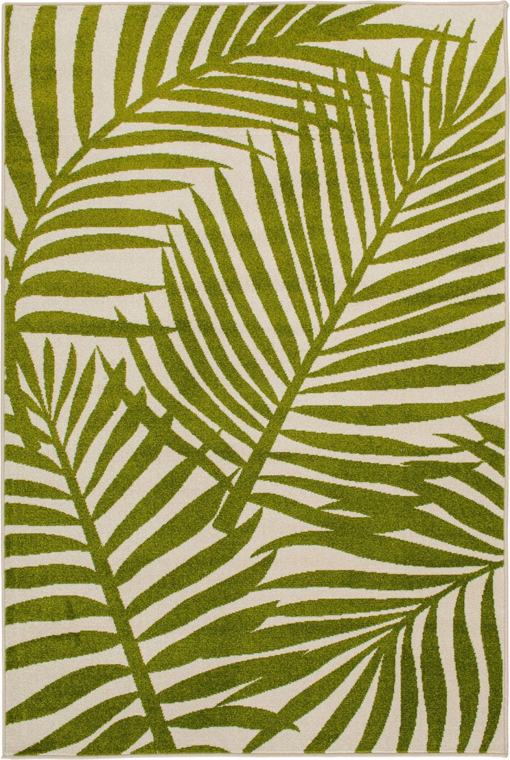 Tropiana Cream and Green Woven Area Rug