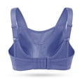 thumbnail image 6 of Deyllo Women Plus Size Sport Bras Full Coverage No Underwire Wireless Comfort Everyday Purple Bra Clothes Size 48B, 6 of 10