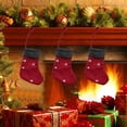 thumbnail image 4 of Adornos Navideños Xihbxyly para Fiestas Medias de Lana con Forma de Copo de Nieve, 4 of 6