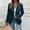 Navy, variant on Zedker Velvet Blazers for Women Business Casual Notch Lapel One Button Suit Jacket Elegant Long Sleeve Slim Fit Fall Blazers Army Green, Size S-XXL