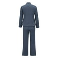 thumbnail image 5 of Enjoytime Business Casual Outfits for Women Solid Color Long Sleeve Suit and Straight Leg Pants Two Piece Set Dressy Casual Suiting Business Office Sets, 5 of 6