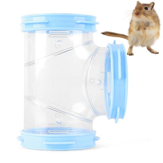 Plastic Hamster Tunnel Funny Breathable Mouse Tube Pipe Hamster External Pipe