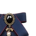 thumbnail image 6 of Milageto Bow Tie Ribbon Brooch Pre Tied Bow Tie Bowknot Shirt Tie for Student Uniform Dark Blue, 6 of 8