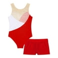 thumbnail image 4 of Xnihocha New Gymnastics Leotards for Girls Tumbling Dance Outfits Ballet Dance Unitard Biketard Red 4, 4 of 7
