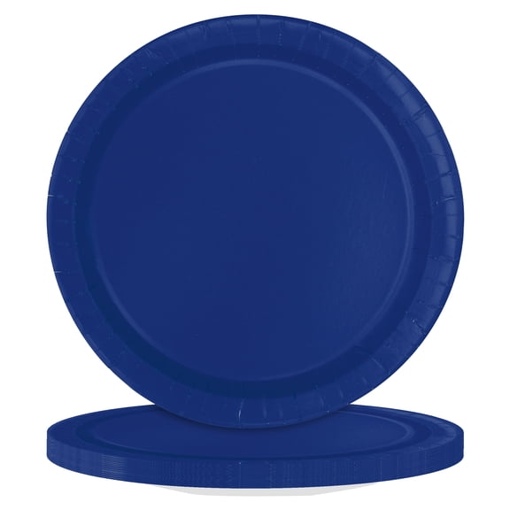 20CT 9IN Navy Dinner Paper Plates by Way To Celebrate