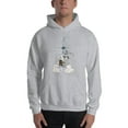 thumbnail image 5 of Key West Est 1828 Pirate Ship Vintage Map Fleece Compass Hoodie, 5 of 7