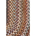 thumbnail image 2 of Brown Rug Braided Textured Design 4ft. X 4ft. Casual Reversible Thick Wool Carpet, 2 of 2