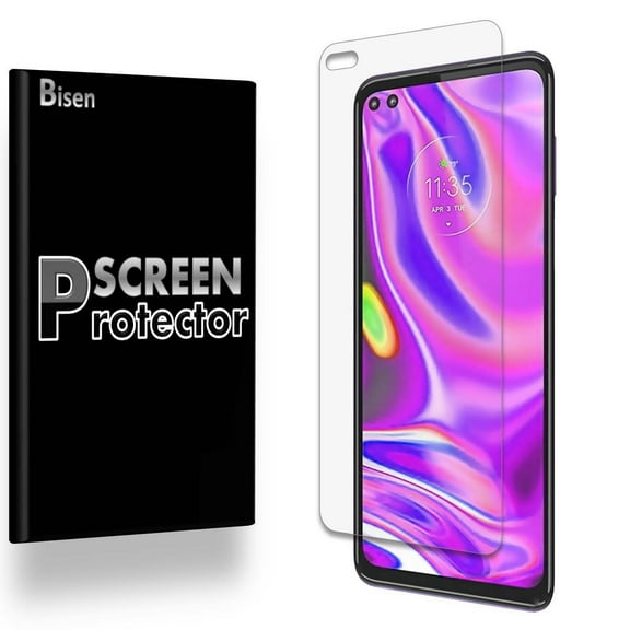 Fit For Motorola One 5G [4-Pack BISEN] Ultra Clear Screen Protector, Anti-Scratch, Anti-Shock