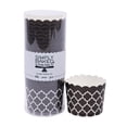 thumbnail image 1 of Simply Baked Large Paper Baking Cups, Black Quadrafoil - 20 Pack, 1 of 7