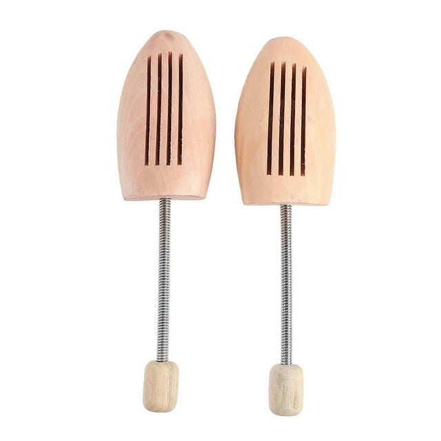 Pack Anti-deformation and Anti-wrinkle Wooden Shoe Trees for Women and Men with Spring Column (41 and 42)