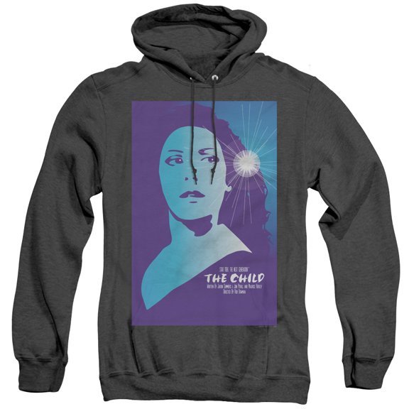 Star Trek Tng Season 2 Episode 1 Adult Heather Hoodie Sweatshirt Black