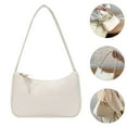 thumbnail image 3 of HERFIER Fashionable White PU Shoulder Bag Handbag Purse Chic Bag, 3 of 8