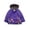 Dark Violet, variant on Girl Baby Kid Waterproof Hooded Coat Jacket Outwear Raincoat Hoodies