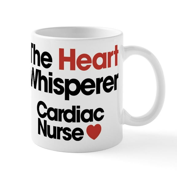 CafePress - The Heart Whisperer Cardi 15 Oz Ceramic Large Mug - 11 oz Ceramic Mug - Novelty Coffee Tea Cup