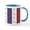 White/Blue Inside, variant on CafePress - Patriotic Strs & Stripes Abstract American Fl Mugs - 11 oz Ceramic Mug - Novelty Coffee Tea Cup