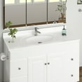 thumbnail image 5 of Design House Cultured Marble 49" x 22" Single Bowl Vanity Top with Backsplash and Single-Hole Mount, White, 5 of 22