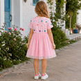 thumbnail image 4 of IPIO Girls Unicorn Dress Pink Rainbow Tulle Princess Party Dress, Sparkly Star Short Sleeve Birthday Outfit for Kids, Toddler Girls Dress-Up, 4 of 6