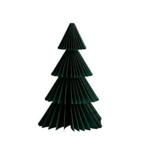 Christmas Minimalist 3D Paper Trees Ornament, Modern Christmas Tree Honeycomb Statue Foldable Home Tabletop Centerpiece Decoration