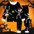 thumbnail image 2 of SJLDQY Halloween Girls Pajama Sets Long Sleeve Shirts Pants 2 Piece Pj Sets Hallowmas Printed Sleepwear Comfy Loungewear Sets for Girls, 2 of 3
