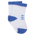 thumbnail image 3 of Gerber Baby Boys Jersey Crew Wiggle Proof Socks, 8-Pack, 3 of 3