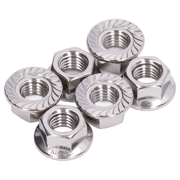 50 Pcs Écrou de Bride, Kit d'Accessoires de Fixation en Acier Inoxydable 304 M3 M4 M5 M6 M8 M10 M12 pour Entretien