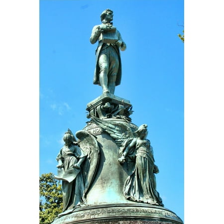 - LAMINATED POSTER Statue Allegorical Angels Bronze Thomas Jefferson Poster Print 24 x 36