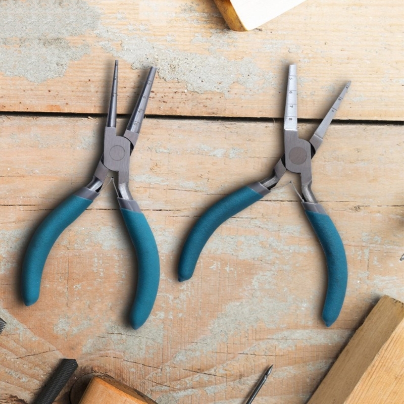 Pack of 2 Steel Jewelry Pliers Repairing Accessories Jewelry Making Tool