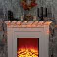 thumbnail image 3 of Way to Celebrate Halloween 45-Count Battery-Operated Orange LED Pumpkin Garland, 6', 3 of 4
