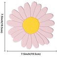 thumbnail image 2 of Salvamanteles de silicona anti-caliente, 7.5 pulgadas con forma de flor, resistente al calor, para macetas, antideslizante, 2 piezas (rosa) Namotu WMZY-598, 2 of 7