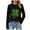 Black, variant on Womens St Patricks Day Shirts Long Sleeve Lucky Shamrock Paddys Day T-Shirt Love Irish Clover Tee Tops,Size XXXL