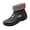 Black, variant on Taqqpue Women Rubber Boots Wide Calf Rain Boots Round-Toe Waterproof Fleece-Lined Warm Comfortable Short Rain Boots Mid Height Rain Shoes for Outdoor Gardening Work Walking