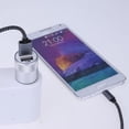 thumbnail image 1 of Cargador de adaptador de encendedor de cigarrillos de coche dual USB 2.1A de metal (blanco + plata) Likrtyny Accesorios para autos y motos, 1 of 6