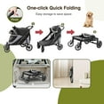 thumbnail image 5 of Dog Stroller for Medium/Large Dogs One-Click Folding,Extra Large Pet Stroller with Storage Pocket,Cat Stroller with Shock Absorption，Red, 5 of 9