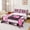 Black Pink, variant on Feelyou Pink Patchwork Basketball Queen Sheets for Girls, Sport Lover Queen Sheet Sets, 4pcs, 1 Flat Sheet, 1 Fitted Sheet and 2 Pillowcases