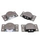 thumbnail image 1 of 2 pares de ruedas de acero inoxidable 338 para puerta corrediza de armario, 1 of 3