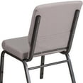 thumbnail image 4 of Flash Furniture HERCULES Series 18.5''W Stacking Church Chair in Gray Dot Fabric - Silver Vein Frame, 4 of 8