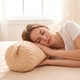 thumbnail image 5 of Minky Dots Long Cylindrical Body Pillow 39.4in, Side Sleeper Leg Support for Comfortable Sleep, 5 of 6