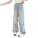 thumbnail image 1 of Odeerbi 5-15 Años Chicas Pantalones de Vaquero Bordados Florales Pantalones de Vaquero Sueltos Ropa Exterior Casual Pantalones de Piernas Rectas, 1 of 9