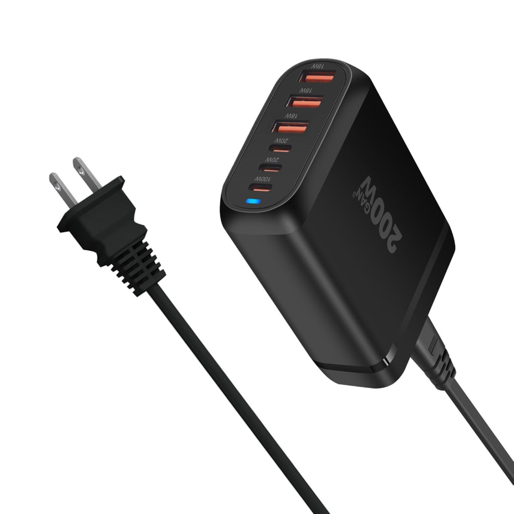 6Port Charging Hub USB C Fasts Charger Block for Quick Charging Wall Charger USB C Charging Hub for Various Devices