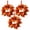 OTHER 3PCS, variant on 1PCS Fall Maple Leaves Hanging Wreath, Mini Fall Wreaths for Kitchen Cabinets, Thanksgiving Maple Leaves Farmhouse Door Mantle Wall Hanging, Thanksgiving Candle Ring Table Decoration