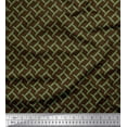 thumbnail image 1 of Soimoi Brown Cotton Duck Fabric Mimosa Pudica Leaves Print Fabric by Yard 58 Inch Wide, 1 of 3