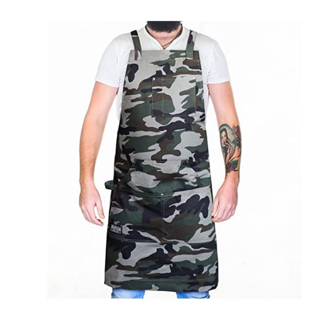 Delantal de lona gruesa para jardinería, barbacoa, peluquería, ropa de trabajo, pantalones, delantal para carpintería