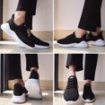 thumbnail image 2 of Zapatillas Akk Lady Slip de malla transpirable para correr, negras, para mujer 9, 2 of 7