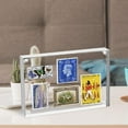 thumbnail image 5 of 5 Pack Acrylic Frame 5x7, 20% Thicker, 24mm Thick Frameless Clear Picture Frame, Double Sided Magnetic Photo Frame, Free Standing Desktop Display Stand Acrylic Picture Frames, 5 of 7