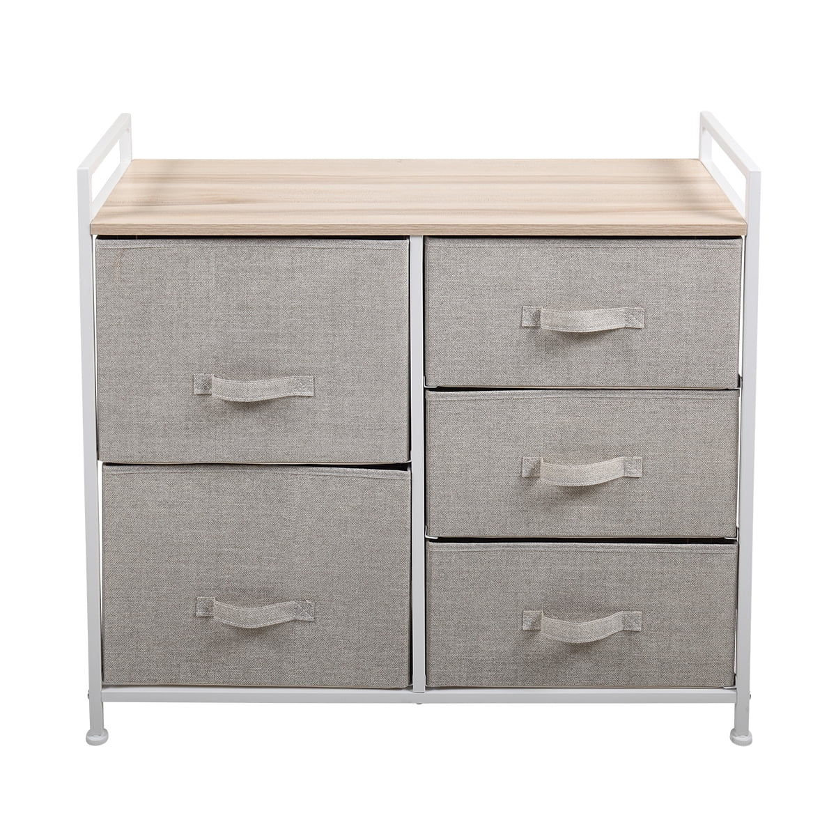 Kepooman 3-Tier Fabric Storage Drawer, Home Organizer Cabinet Dresser Chest - Gray Kepooman 3-Tier Fabric Storage Drawer, Home Organizer Cabinet Dresser Chest - Gray