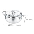 thumbnail image 2 of 1 juego de freír de acero inoxidable sartén tempura freír olla con termómetro LYD Utensilios de cocina, 2 of 6