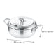thumbnail image 2 of 1 juego de freír de acero inoxidable sartén tempura freír olla con termómetro LYD Utensilios de cocina, 2 of 6